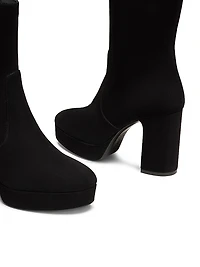 Dayna 90MM Suede Platform Booties