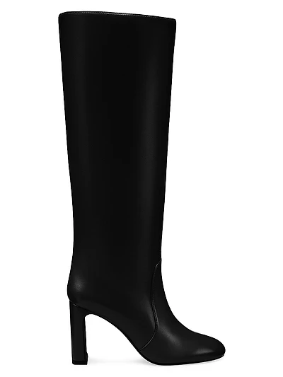 Babette 85MM Leather Knee-High Boots