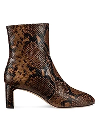 Babette 60MM Snake-Embossed Leather Boots