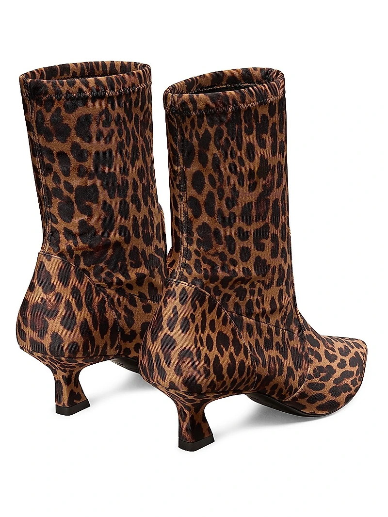 Vinnie 50MM Leopard-Print Boots