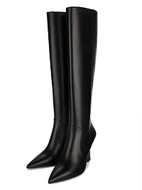 Vinnie 90MM Leather Knee-High Boots