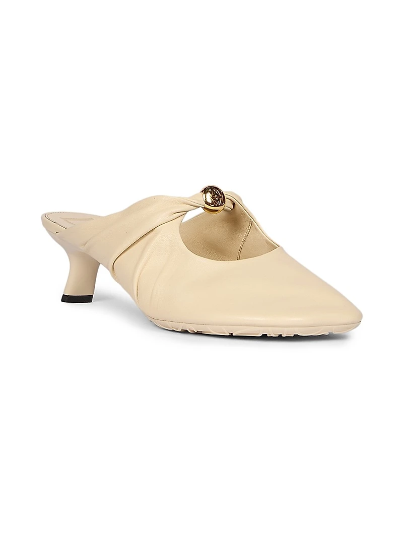 Pebble 45MM Leather Mules