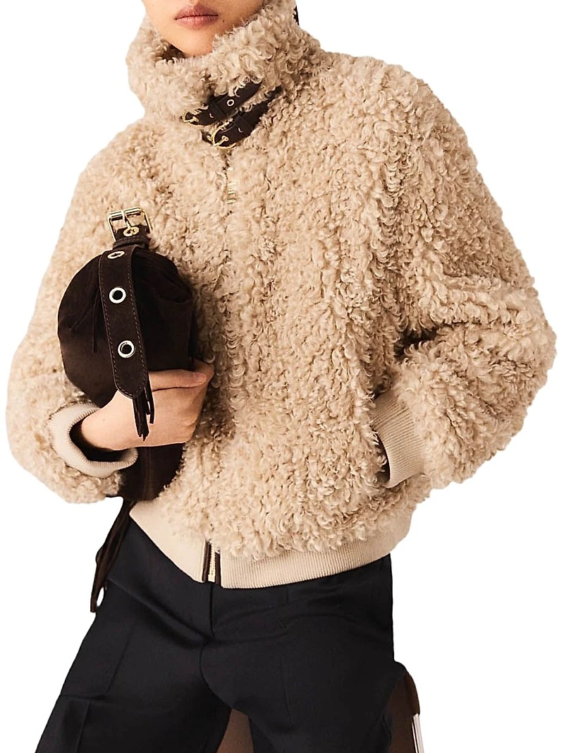 Cropped Boucle Jacket