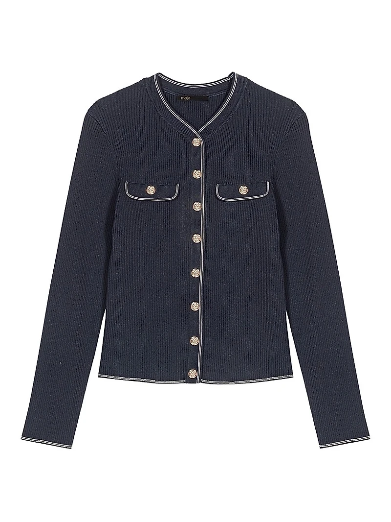 Ribbed Knit Cardigan