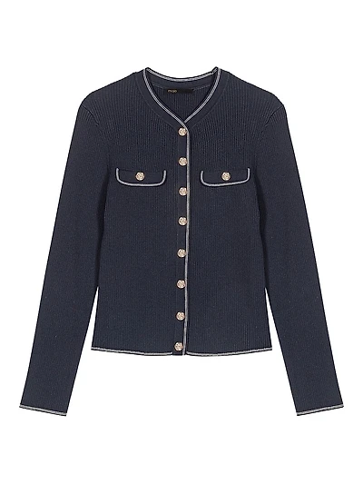 Ribbed Knit Cardigan