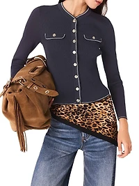 Ribbed Knit Cardigan