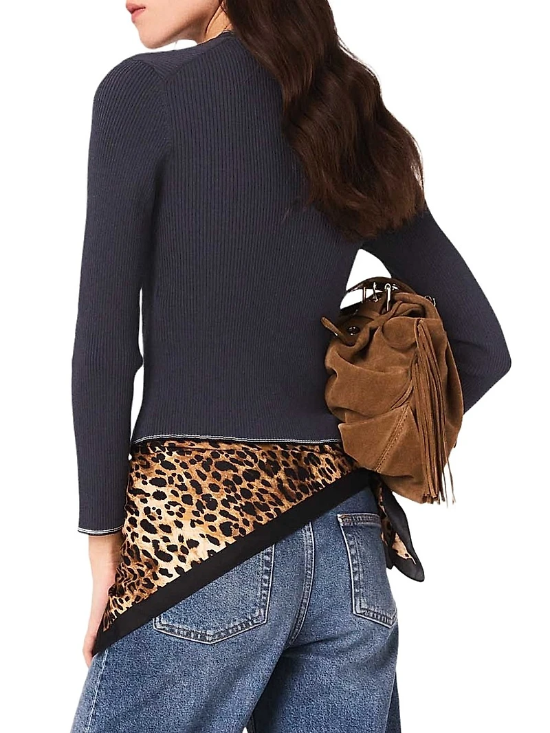 Ribbed Knit Cardigan