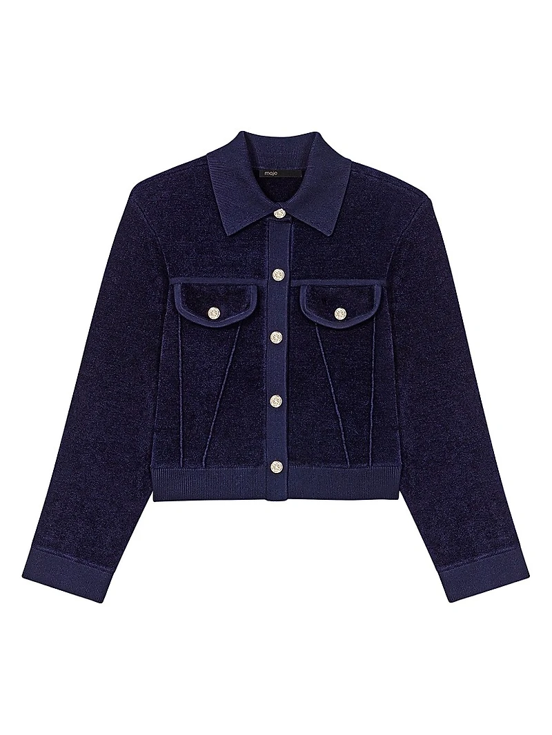 Cropped Velvet Jacket