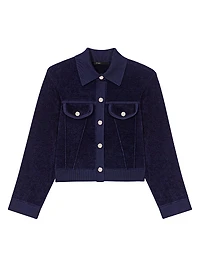 Cropped Velvet Jacket