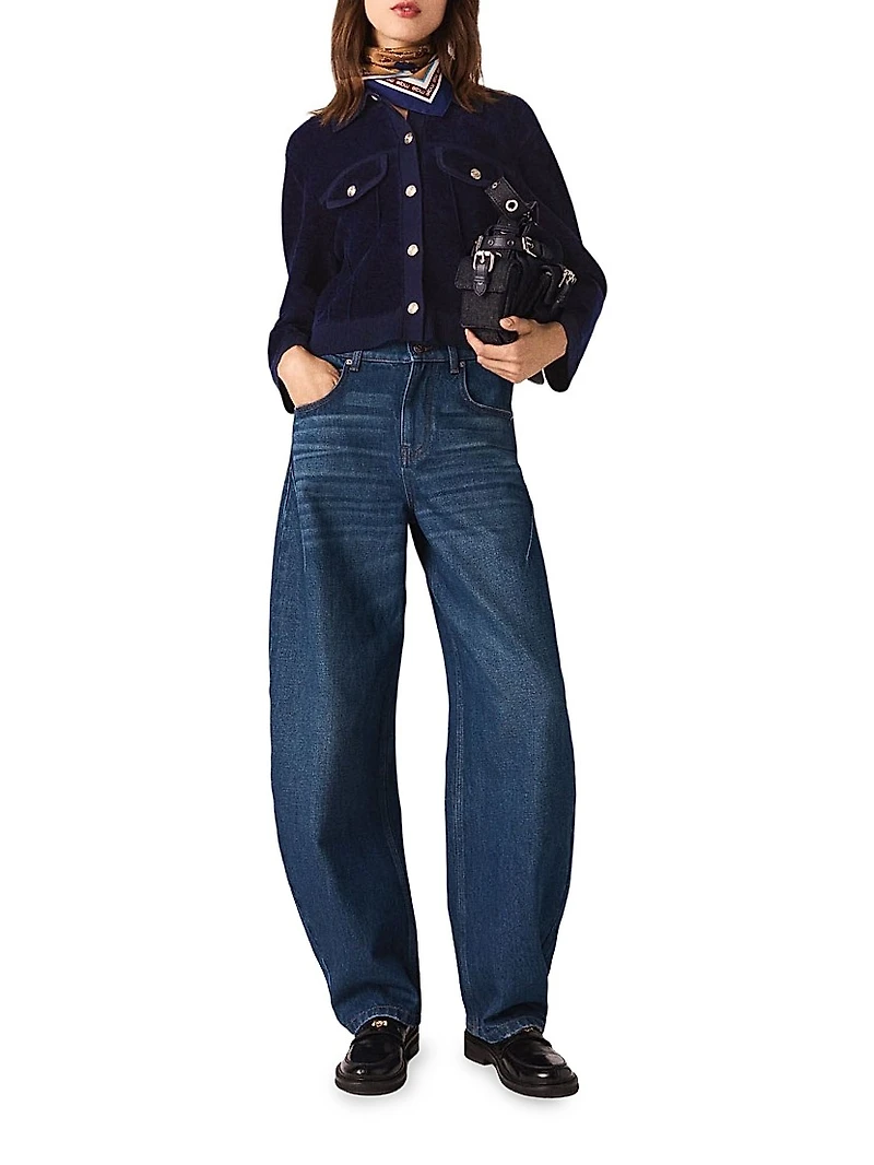 Cropped Velvet Jacket