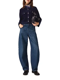 Cropped Velvet Jacket