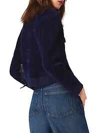 Cropped Velvet Jacket