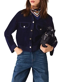 Cropped Velvet Jacket