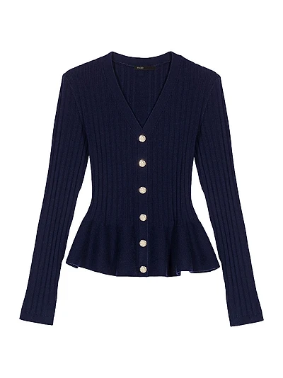 Peplum Waist Cardigan