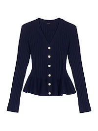 Peplum Waist Cardigan