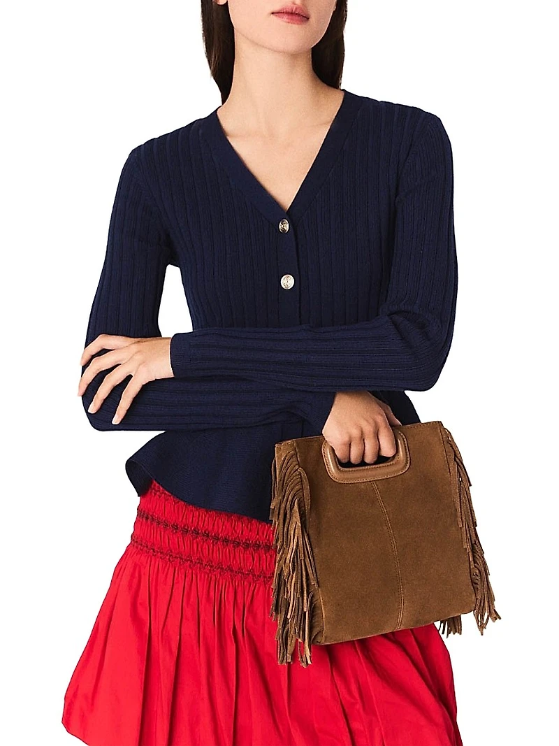 Peplum Waist Cardigan