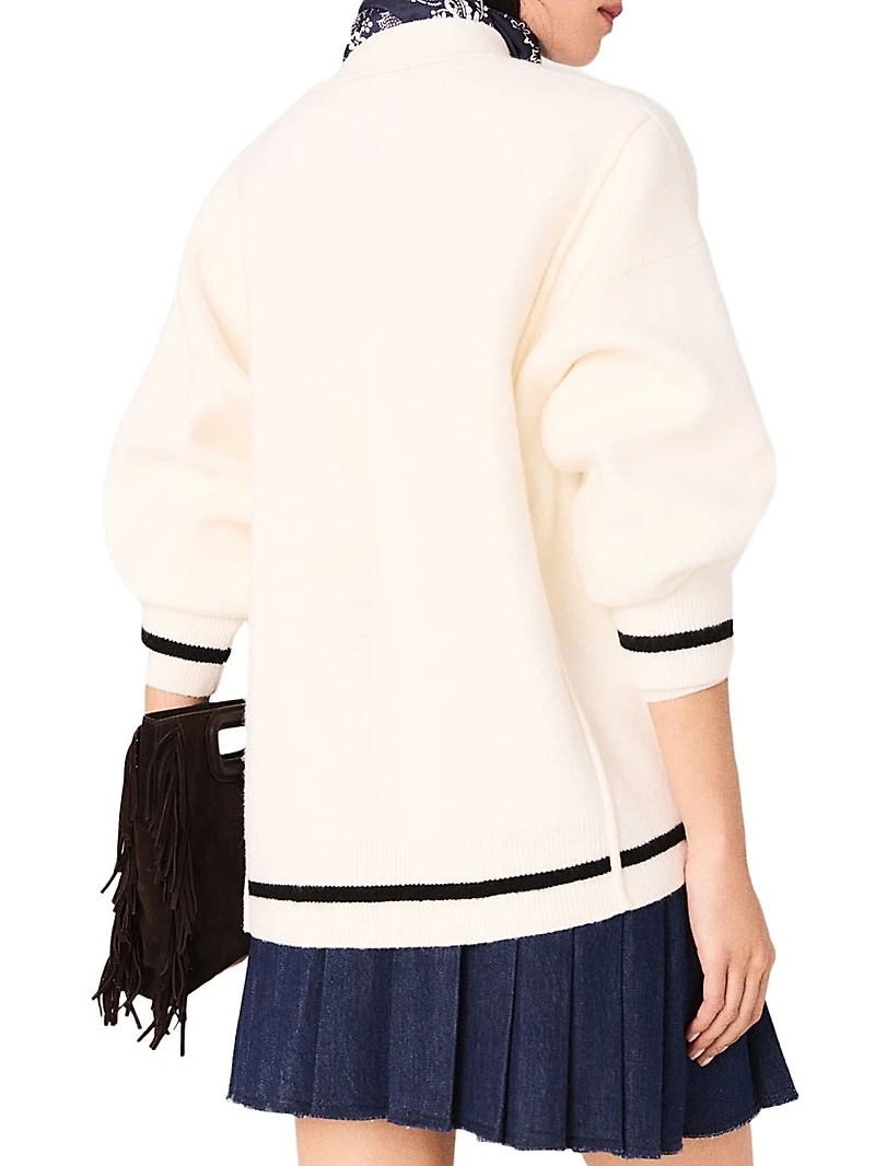 Long Cardigan with Embroidery