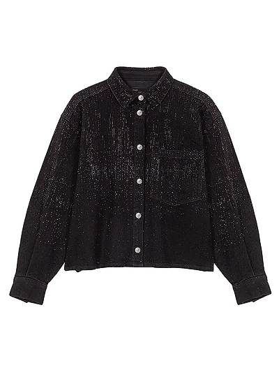 Rhinestone Denim Shirt