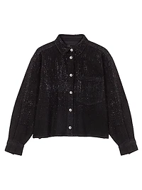 Rhinestone Denim Shirt