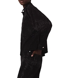 Rhinestone Denim Shirt