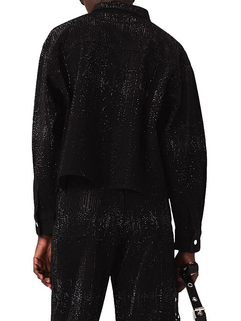 Rhinestone Denim Shirt
