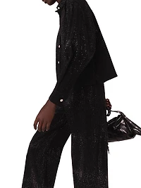 Rhinestone Denim Shirt