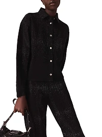 Rhinestone Denim Shirt