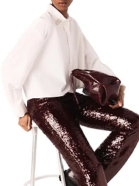 Cropped Shirt with Jewel Detail