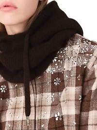 Rhinestone Checked Shirt