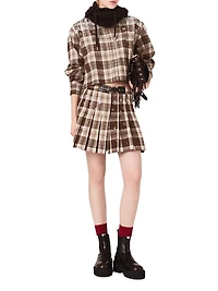 Rhinestone Checked Shirt