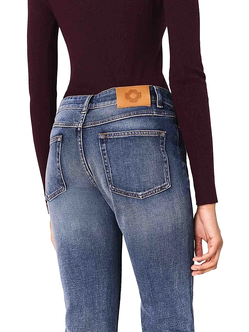 Bootcut Jeans with Zip Pockets