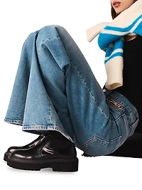 Flared Jeans with Chain