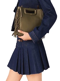 Short Denim Skirt with Lining