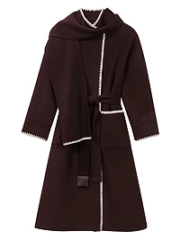 Embroidered Double-Faced Coat