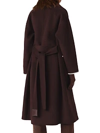 Embroidered Double-Faced Coat