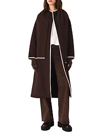 Embroidered Double-Faced Coat