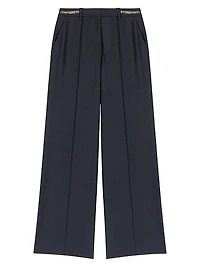 Suit Trousers with Chain Detail