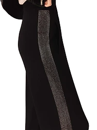 Trousers with Rhinestone Band