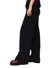 Straight-Leg Tweed Trousers