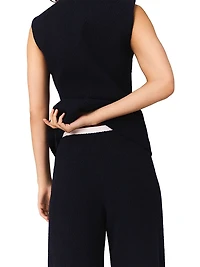 Straight-Leg Tweed Trousers