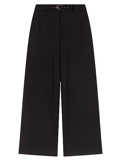 Wide-Leg Suit Trousers