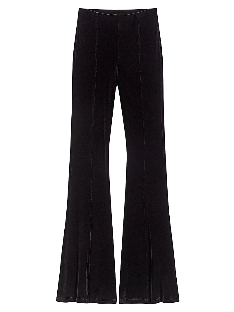 Stretch Velour Trousers