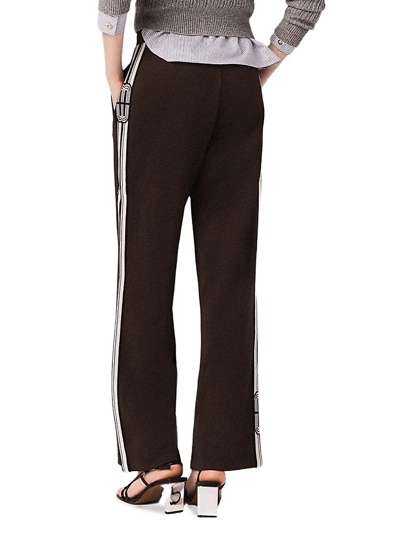 Straight-Striped Trousers