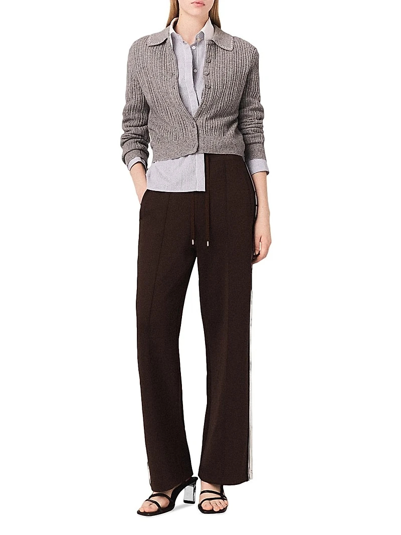 Straight-Striped Trousers