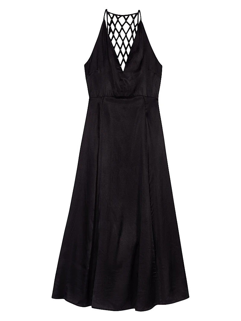 Floaty Maxi Dress with Braided Back