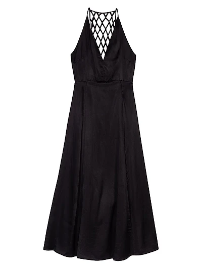 Floaty Maxi Dress with Braided Back