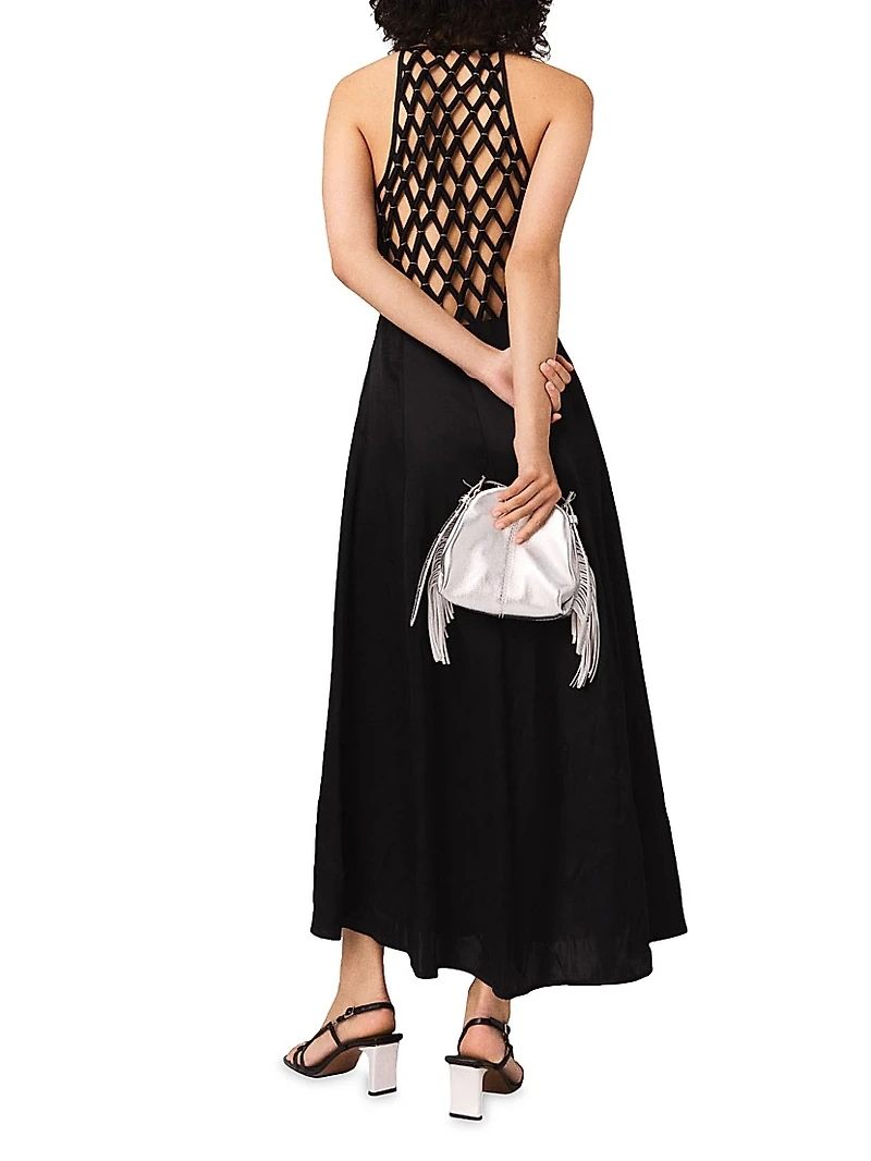 Floaty Maxi Dress with Braided Back