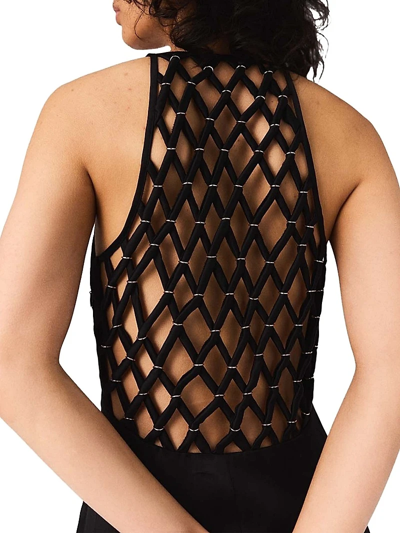 Floaty Maxi Dress with Braided Back