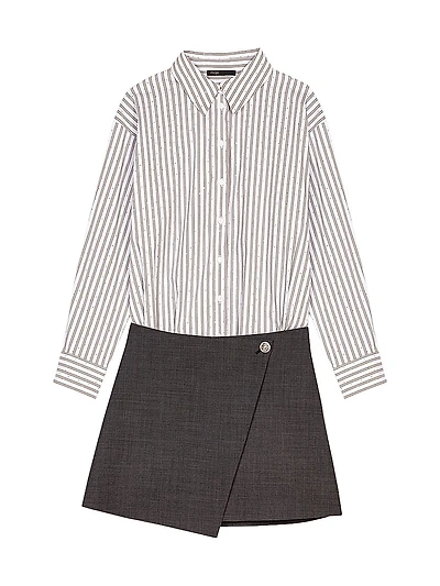 Rhinestone 2 1 cotton dress