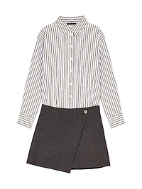 Rhinestone 2 1 cotton dress